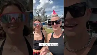 16 yr old TATTOO REVEAL 🤩 #tattoo