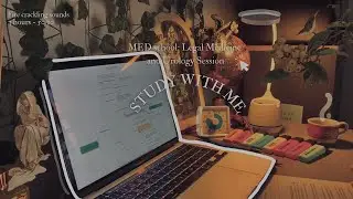 3-Hour Urology and Legal Medicine | Study With Me (50/10) | Note-taking + Fire Sounds🕯️🥀🪐💌