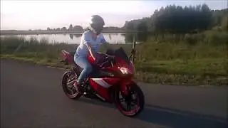 Yamaha YZF R 125 with Scorpion Serket Taper Carbon with/without db Exhaust drive by
