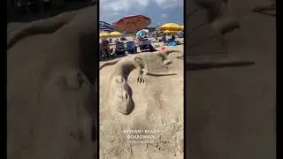 DRAGON MADE OUT OF SAND!!!😱😱