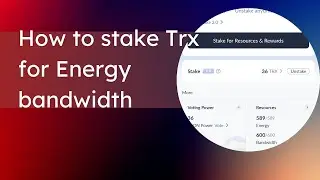 Boost Your TRX Power: Mastering Energy and Bandwidth in Tronlink Wallet Urdu/Hindi
