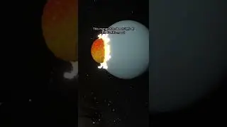 Huge Mango vs. Uranus at 25 km/s 🥭😮 #spacesim