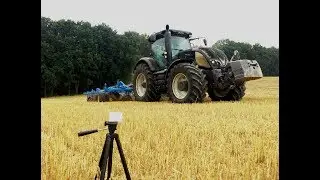 Podorywka Valtrą S374 & Lemken Kristall 9 Pożar ścierniska!