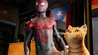 (PS5) Saving Spider-Cat in the Most Badass Way - Marvel's Spider-Man: Miles Morales | 4K 60FPS