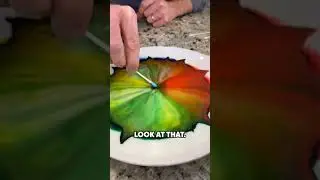 Молоко, меняющее цвет
