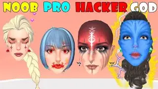 Makeup Battle - NOOB vs PRO vs HACKER vs GOD  @crazyshooterpv