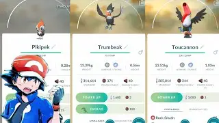pikipek Pokemon appeared catch and evolve trumbeak evolved toucannon |shathish gaming | Pokemon go