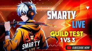 Free Fire live 🔴 Guild Test 1vs2 ✨ | DAY 72 #live #freefire #Smartyfflive