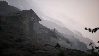 UE5 Mountain Side Environment Time lapse
