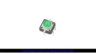 Best 5PCS NEW  12X12X7.3 Tactile Push Button Switch Momentary Tact LED 5 color
