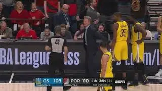 Steve Kerr ejected from Warriors game against Trail Blazers 2