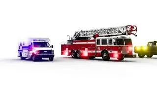 Alpha&reg; Series LED Ambulance Surface Mount Lights - Fire Truck Surface Mount Lights