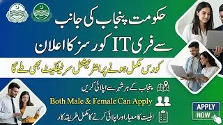 CM Punjab Free IT Courses 2026 | Advance IT Training with International Certification | Apply Online