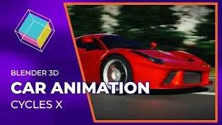 SLOW - Blender Car Animation 4K [ Upscaled 1080p ] Cycles X - AK Visuals #blender #cyclesx #3d