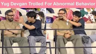 Ajay Devgan Son Yug Devgan Behaving Abnormally with Ajay in Public | Viral Video