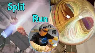 Split Run Technique of Fumed Lines is Revealed from Start to Finish - Vortex Marble Build #54