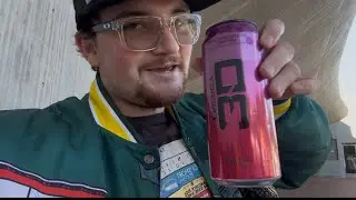 Me trying the 3D energy drink flavor watermelon grape ￼for the first time ￼