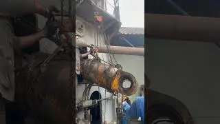 Vertical Roller Mill (Raw Mill Area) hydraulic jack replacement work. #rollermill #verticalrollermil