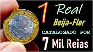 Moeda 1 Real Beija Flor Que Vale 7 Mil Reais! Moeda Catalogada e Certifica&ccedil;&atilde;o Amato como Bifacial!