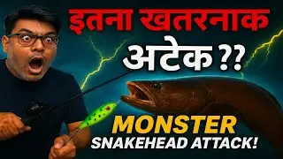 Monster Snakehead Attack पहले नहीं देखा होगा! | Real Fishing at Tigra Dam 🎣🔥
