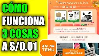 🟠 3 Cosas a $0.01 en Temu 😱 | C&oacute;mo Funciona la Mega Oferta Paso a Paso