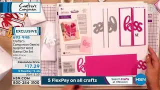 Crafter's Companion Gemini Gatefold Word Stamp and Die S...