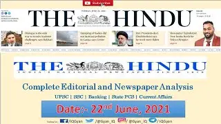 The Hindu Editorial and Newspaper Analysis | 22 June 2021 | Vaccination Policy, Iran, Taliban UPSC