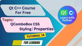 Qt C++ QComboBox Styling 🔥 Modern Dropdown UI @Learnwithpathan-1987