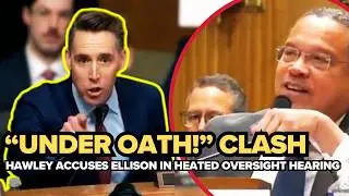 &ldquo;You&rsquo;re under oath&rdquo;: Hawley confronts Ellison in tense Senate hearing moment