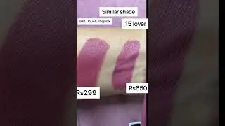 Maybelline super stay matte ink -15 lover VS Maybelline -660 Touch of spice lipstick #shorts #viral