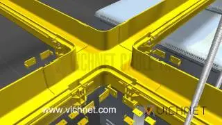 Fiber optic cable tray installation video by Vichnet