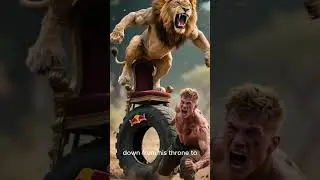 Lion vs red bull #shorts #youtubeshorts #wildlife #trending #lion #viral #redbull