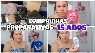 COMPRINHAS LEMBRANÇAS FESTA 15 ANOS* consegui comprar tudo na cor *