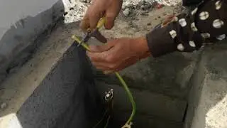 Dangerous Electric Aarthing Fixing and Setting by Expart Electrician of Rural Area of Middle East