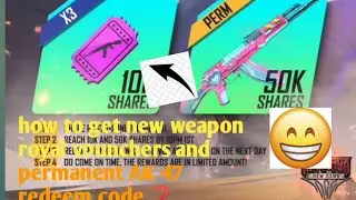 new weapons royal vounchers and permanent AK 47 redeem code 😱😱 / / KG NARUTO GAMING