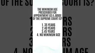 The minimum age prescribed for appointment as a Judge of the Supreme Court is?