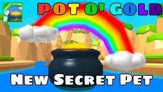 Новый секретный питомец! Горшочек с золотом! Самый редкий питомец в Bubble Gum Simulator.