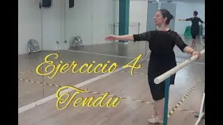 Ejercicio 4 Tendu.  En Espacio de Danza y Creación. #balletclass #clasesballet #ballet #cursoballet