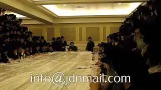 Boyaner Rebbe  conducting L'chaim Tish and Kidush Levana in Boro Park - Kislev 5771