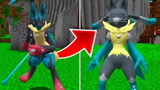 CRIEI UM NOVO LUCARIO MEGA no PIXELMON