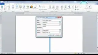Word 2010: Quick Parts