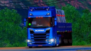 CARGA PESADA: O Ronco da Scania S660 vai te Surpreender! 🔊 #aovivo #ets2 #scania #shorts