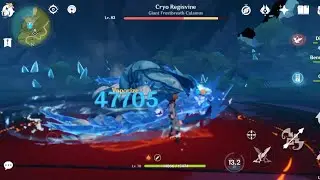 Diluc Childe vs Cryo Regisvine Genshin Impact | Prototype Archaic ft Amos Bow