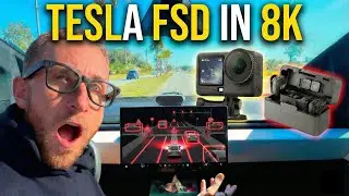 World's first 8k Tesla FSD Video? DJI Osmo Action 6 + DJI Mic 3 Review.