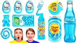 Челлендж с Синей Едой | Смешные Cитуации с AZaZa Challenge