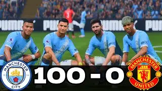 FC 25 -MESSI RONALDO NEYMAR & MBAPPE | ALL STARS | AL NASSR 100-0 MANCHESTER UNITED
