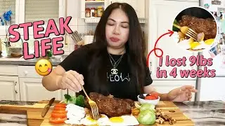 STEAK LIFE: I GOT SKINNIER EATING STEAKS & EGGS + OMAD #highlights 