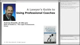 Lawyer's Guide to Using Professional Coaches Legal Ethics CLE Excerpt
