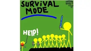Help! me chinese zombie are my behind survive time | #superemeduoliststickman |survival mode |