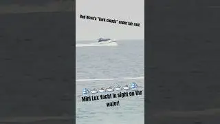 Mini Lux Yacht in sight on the water!!!!! #miniluxyacht! #onthewater! #luxury #beachside #yachting